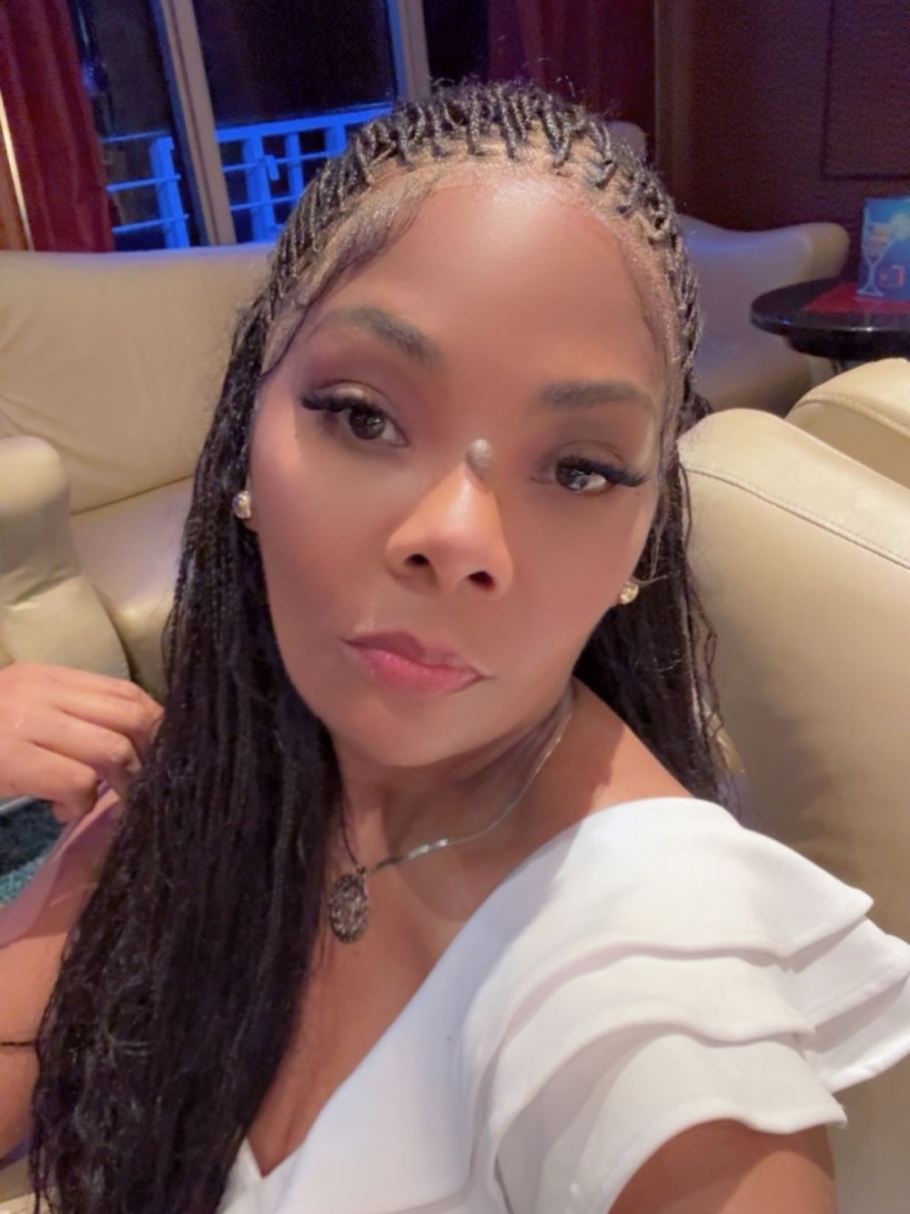 Full lace frontal micro boho braid wig 30 inches human from Nigeria